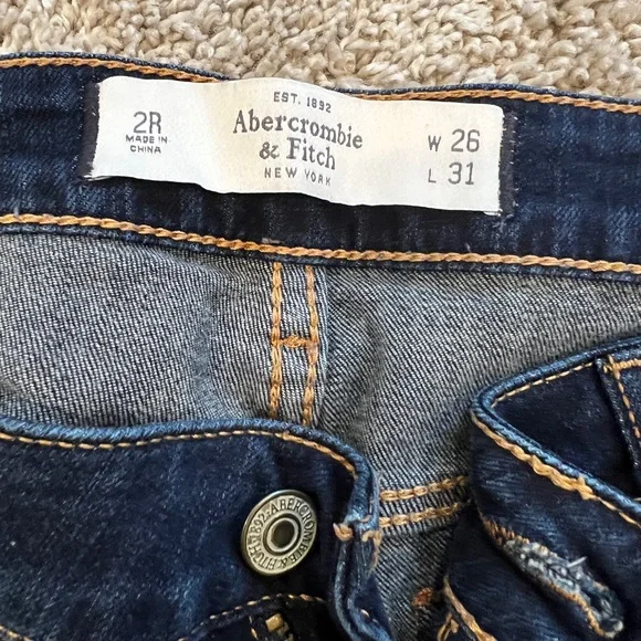 Abercrombie & Fitch Navy Skinny Jeans - Picture 2 of 2